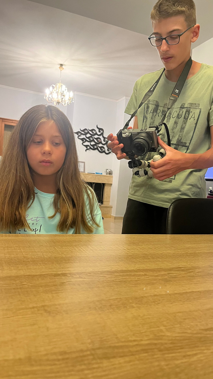 Sakis Antypas behind the camera